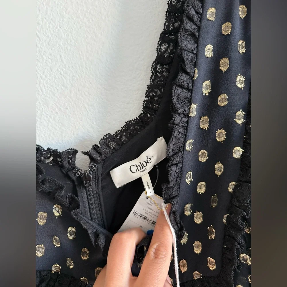 NWT Chloe Maxi Dress Black - Picture 9 of 15